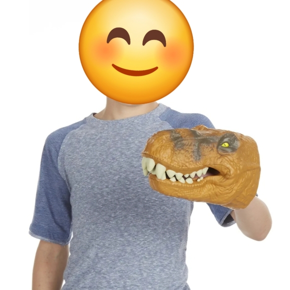 Jurassic World Tyrannasaurus Rex Hand Puppet Head L👀K NWOT - Picture 5 of 10
